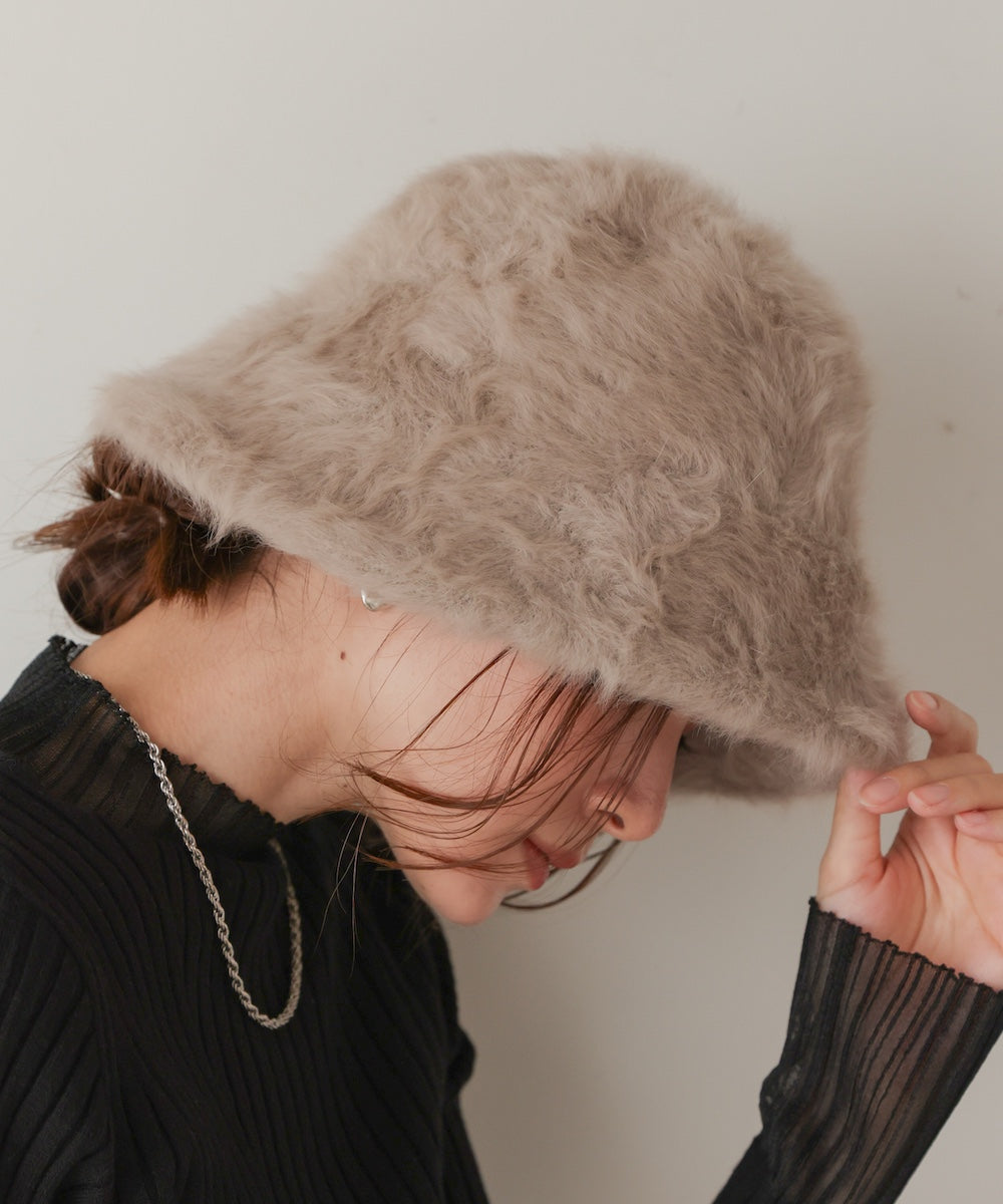 fur bucket hat