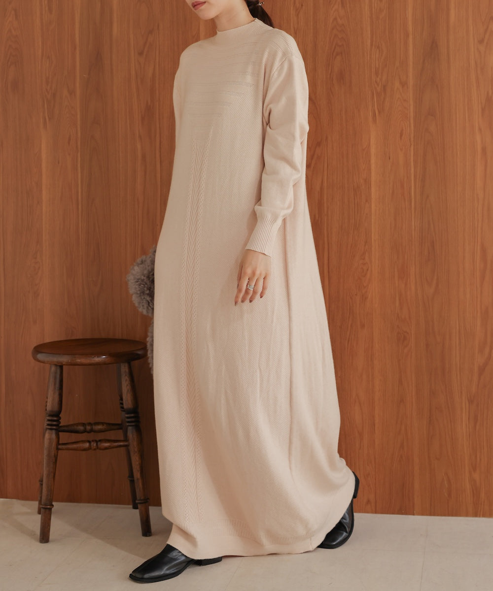 petite high neck knit onepiece