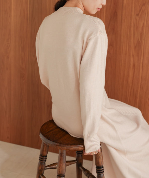 petite high neck knit onepiece