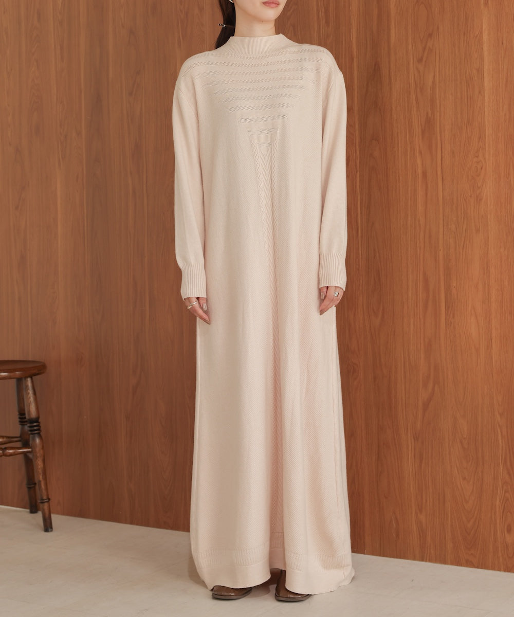 petite high neck knit onepiece