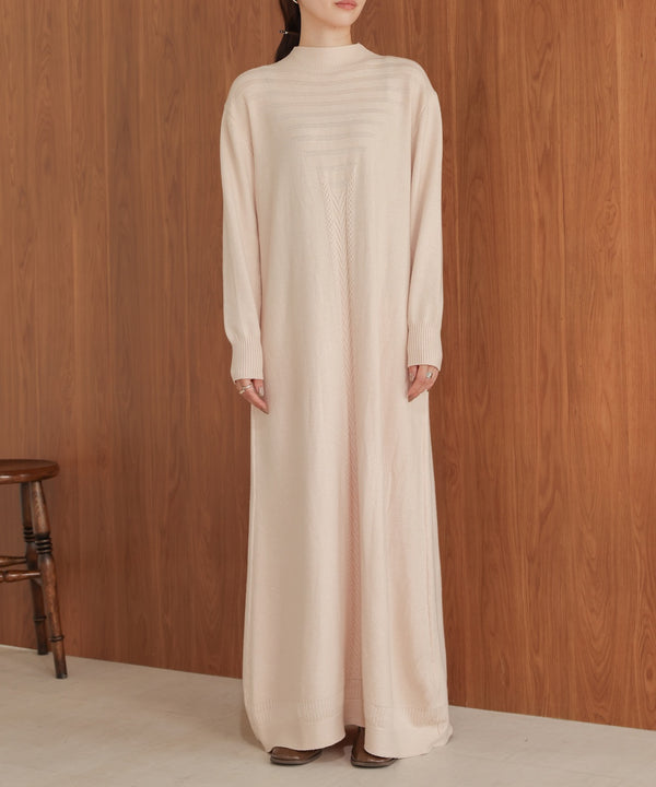 petite high neck knit onepiece