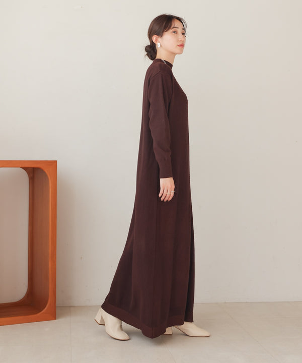 petite high neck knit onepiece