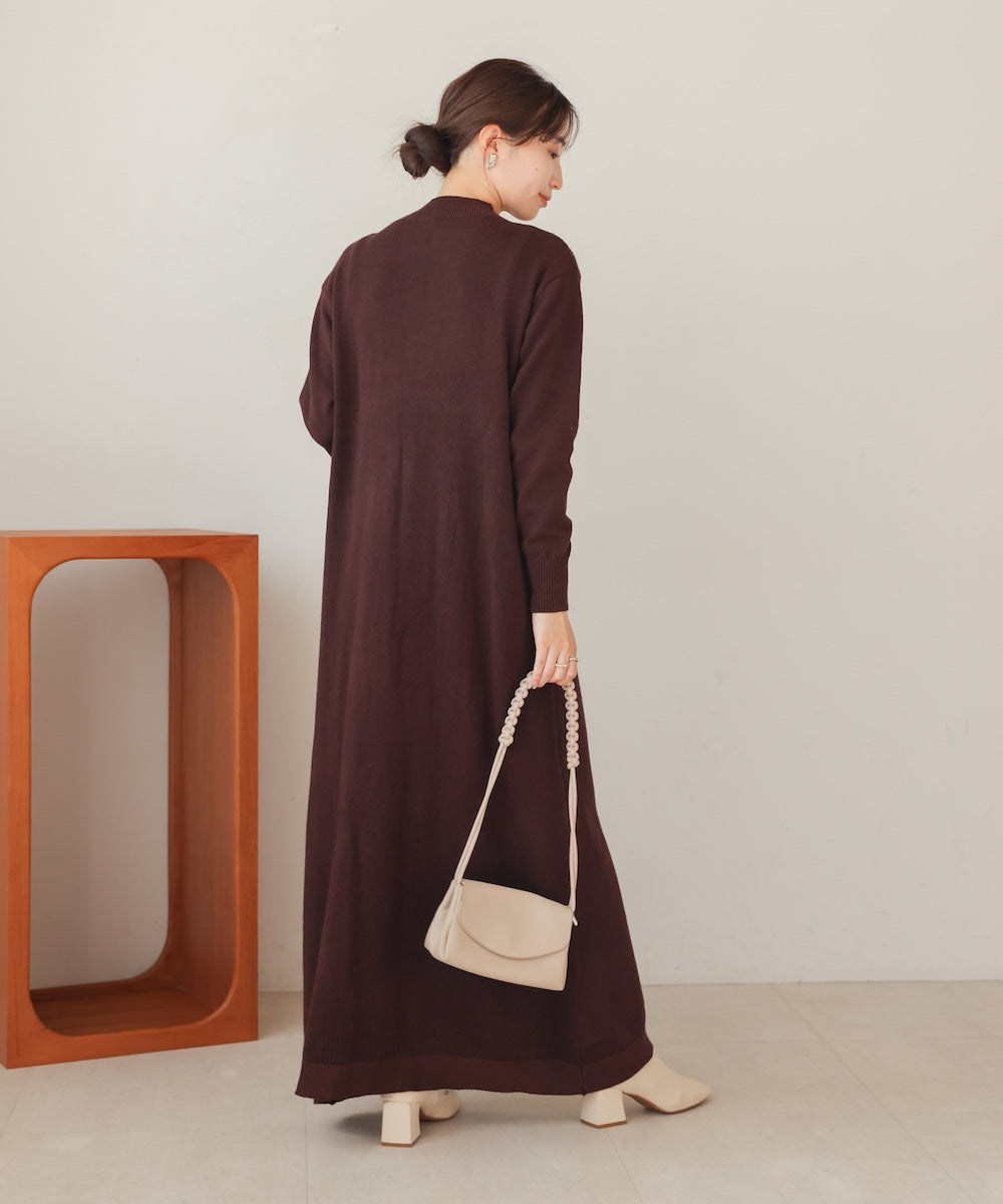 petite high neck knit onepiece