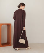 petite high neck knit onepiece