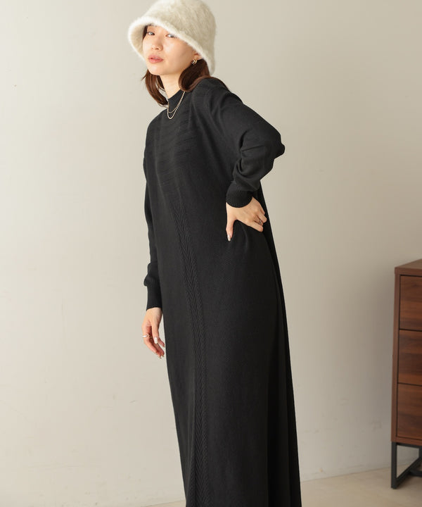 petite high neck knit onepiece