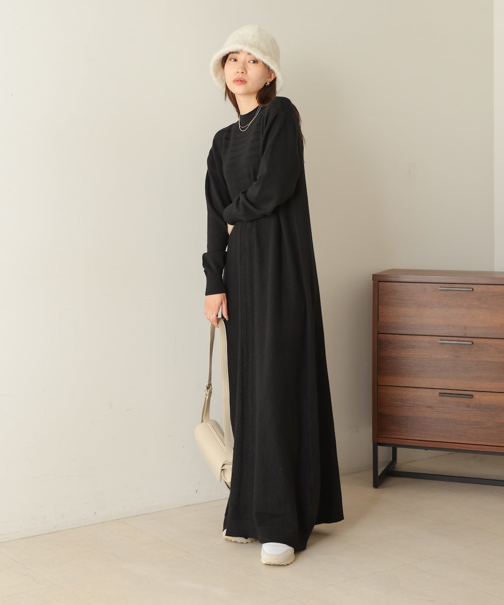 petite high neck knit onepiece