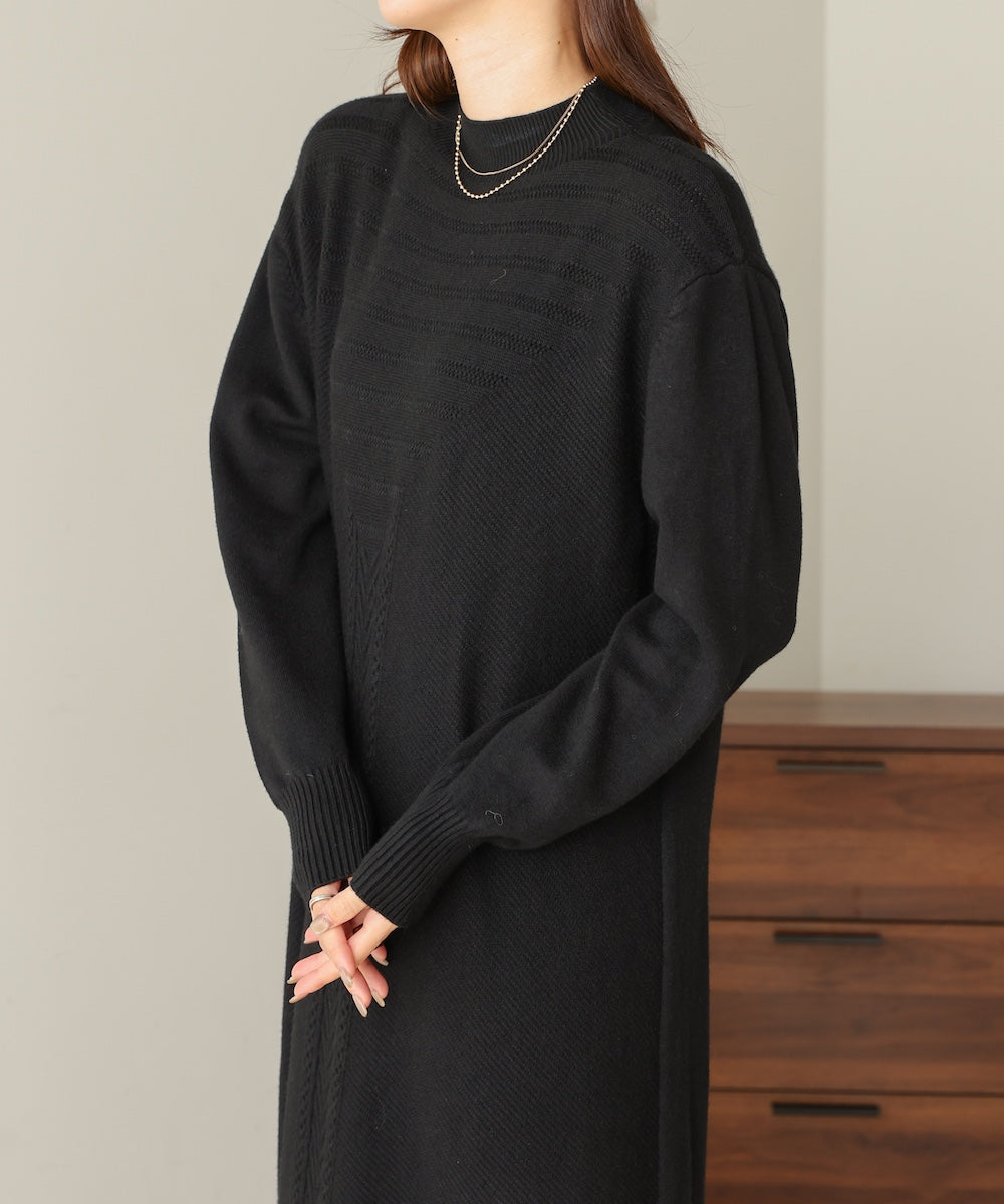 petite high neck knit onepiece