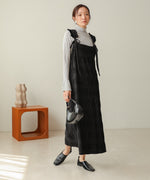 ribbon velvet camisole onepiece