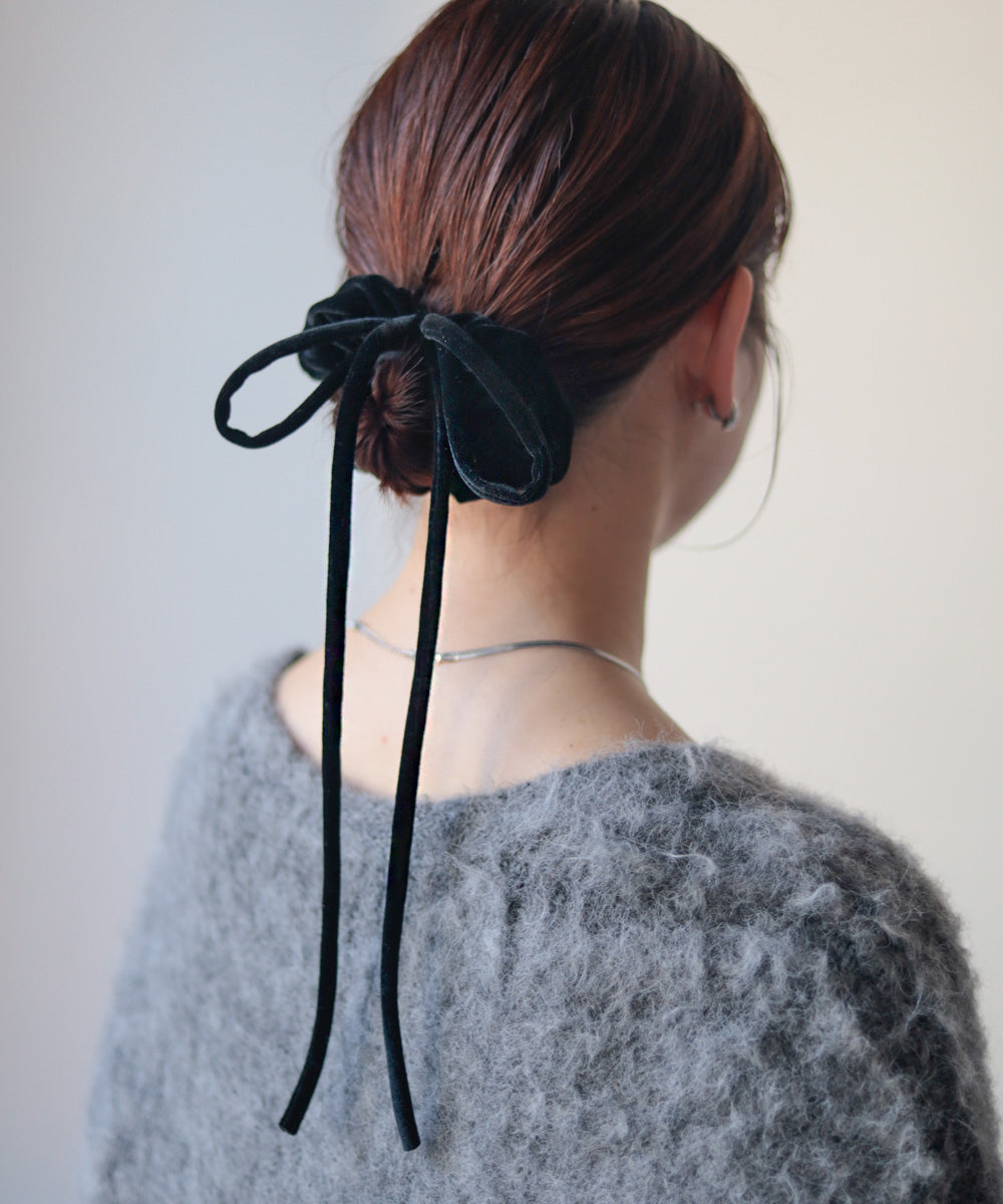 velor ribbon scrunchie