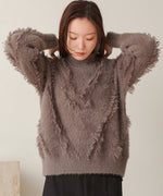 shaggy fringe knit