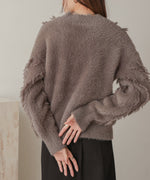 shaggy fringe knit