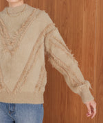 shaggy fringe knit
