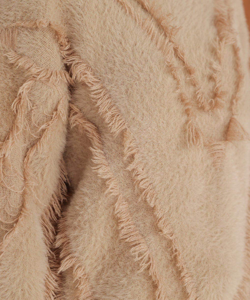 shaggy fringe knit