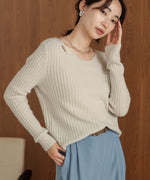 switching knit tops