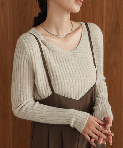 switching knit tops