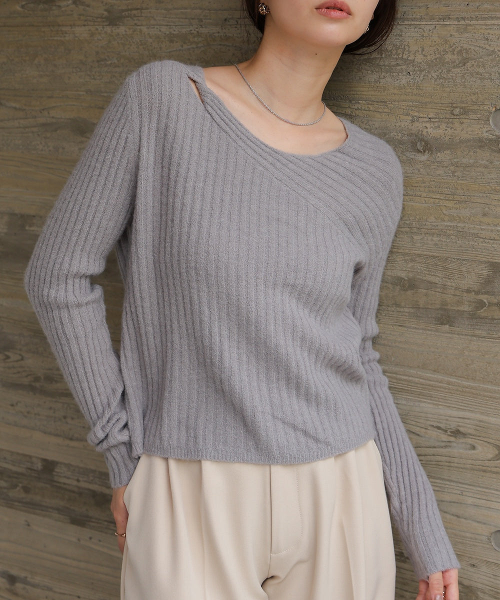 switching knit tops