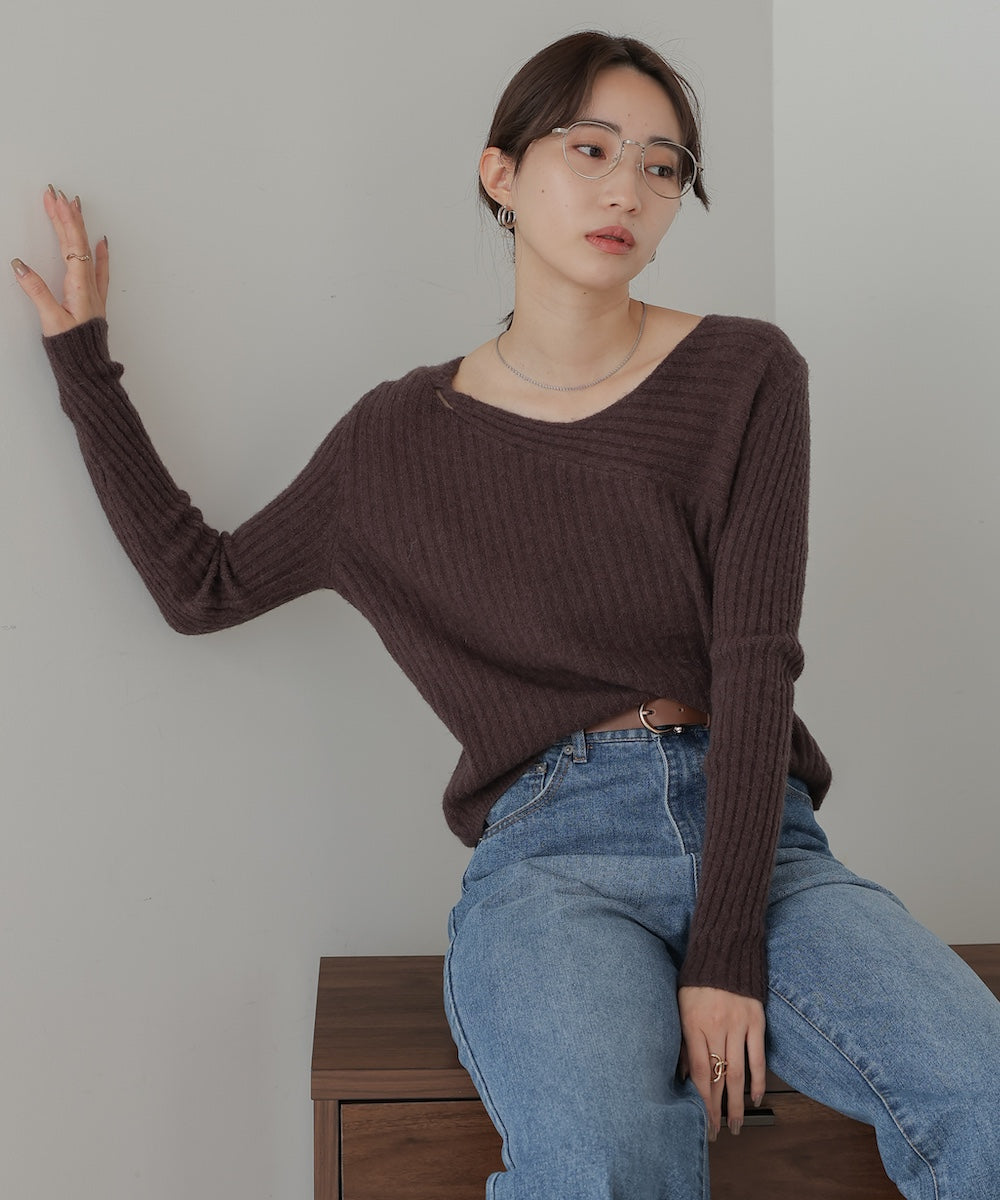 switching knit tops