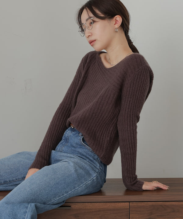 switching knit tops