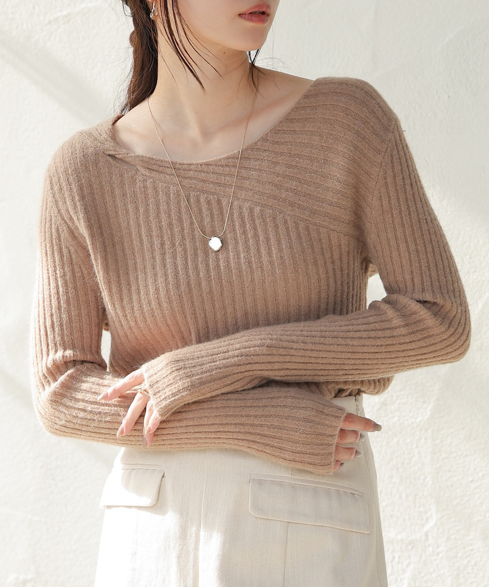 switching knit tops