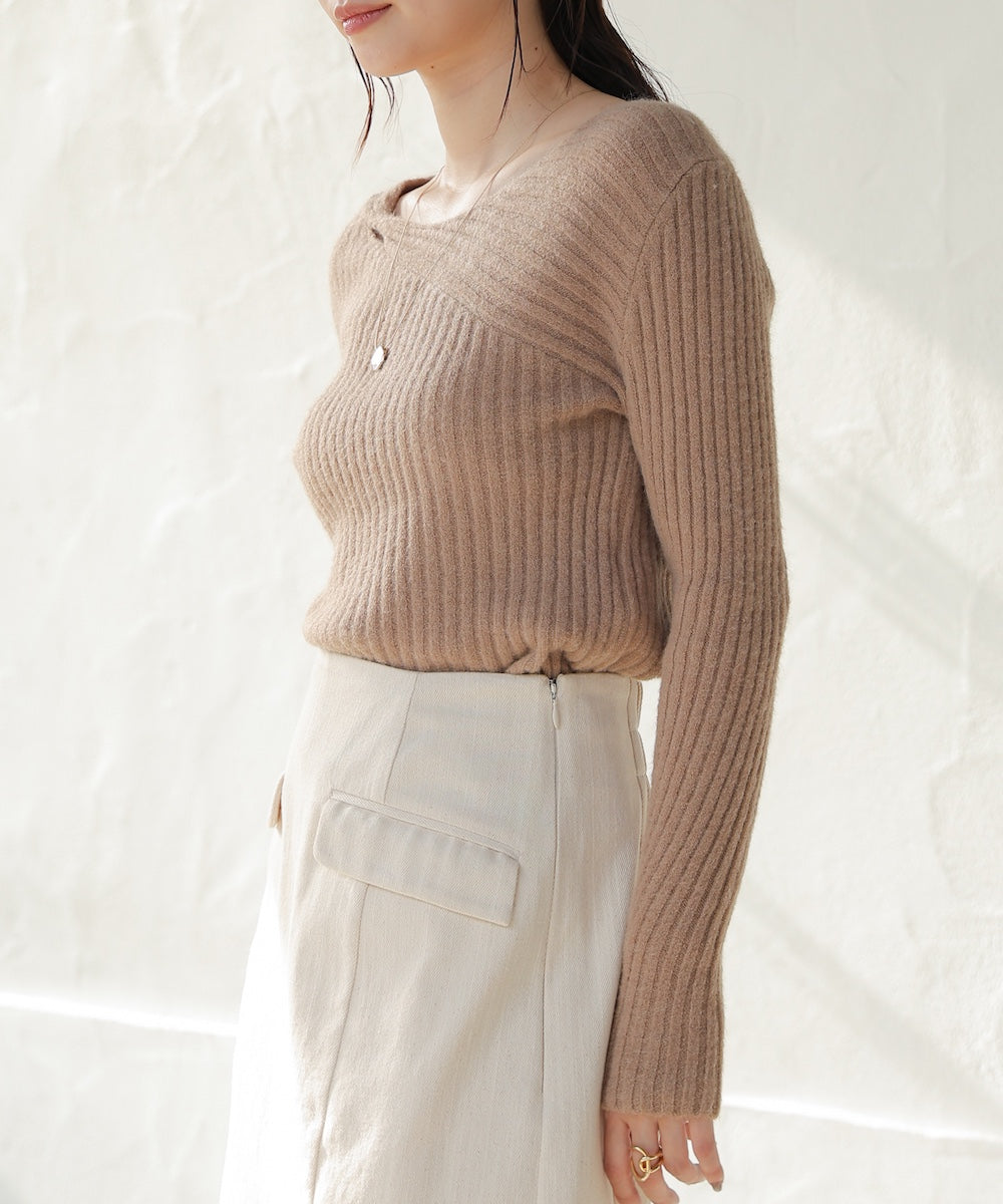 switching knit tops