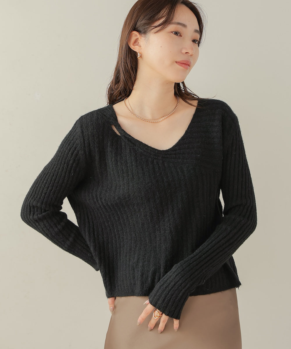 switching knit tops