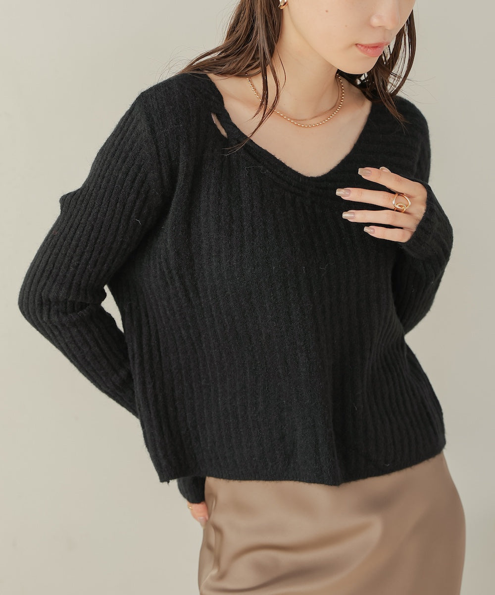 switching knit tops