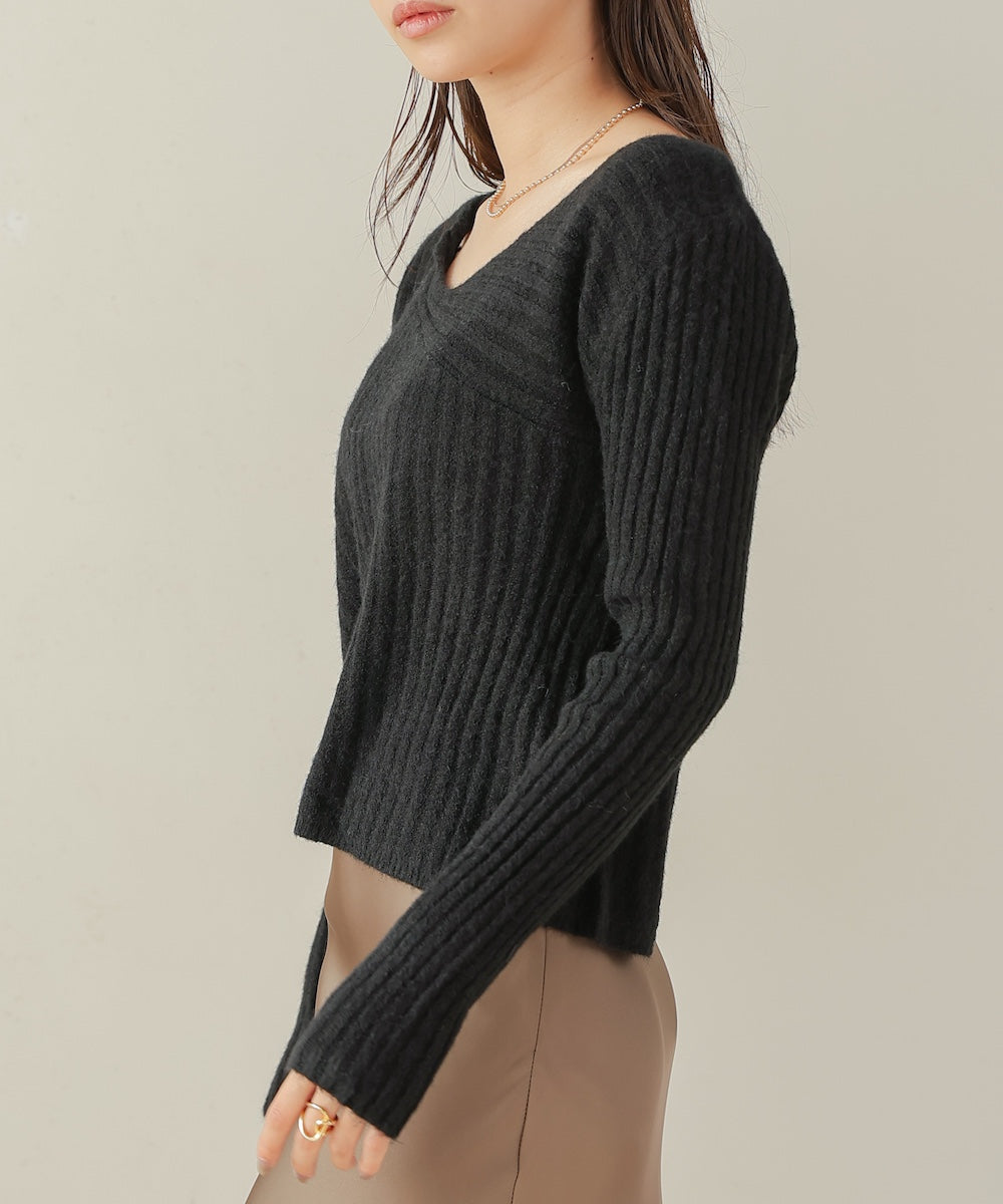 switching knit tops