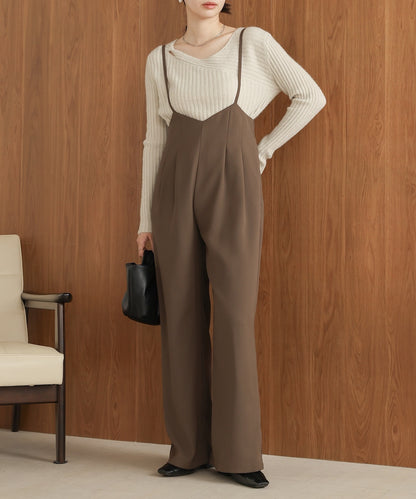 wide suspender pants