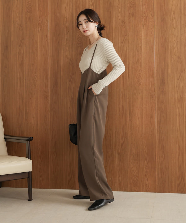 wide suspender pants