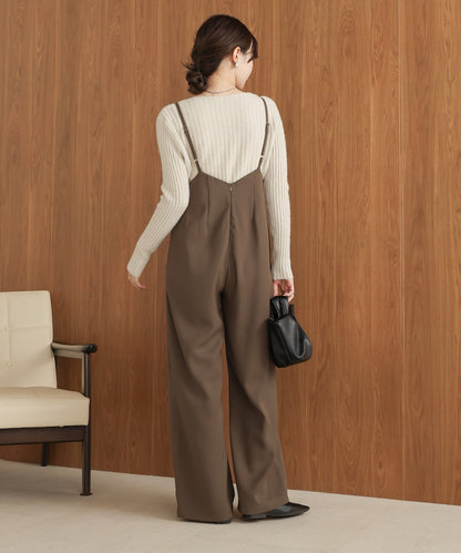 wide suspender pants