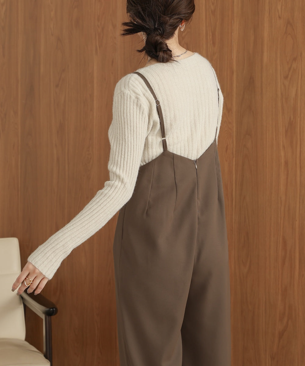 wide suspender pants