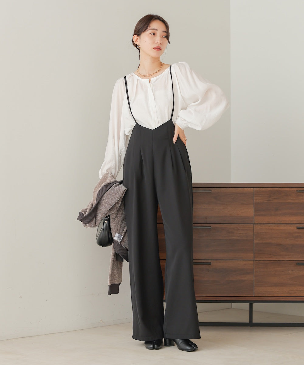 wide suspender pants