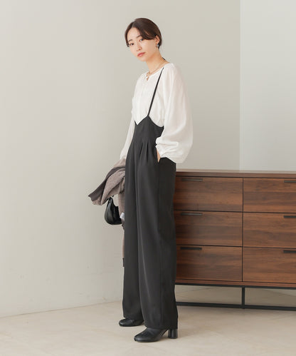 wide suspender pants