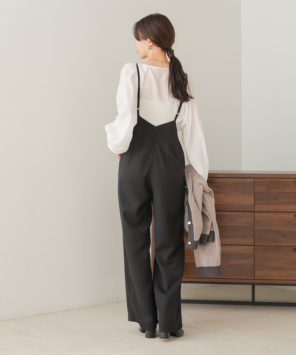 wide suspender pants