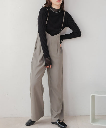 wide suspender pants