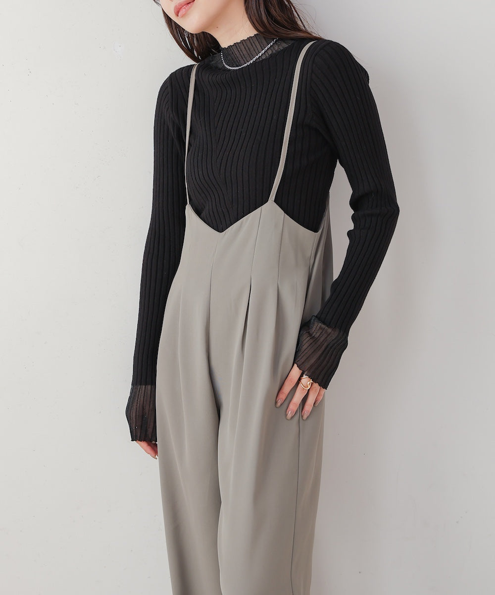 wide suspender pants