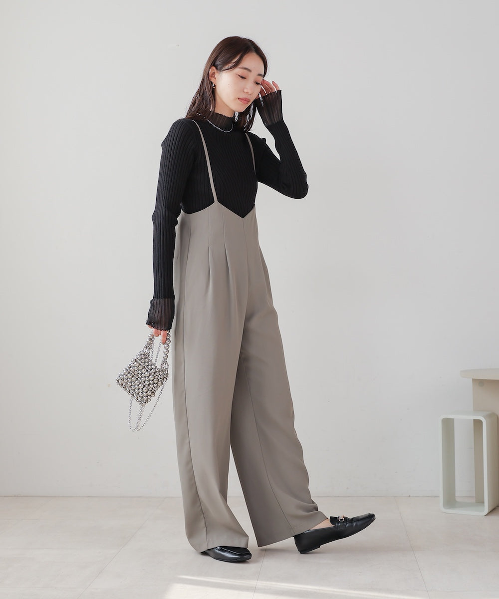 wide suspender pants