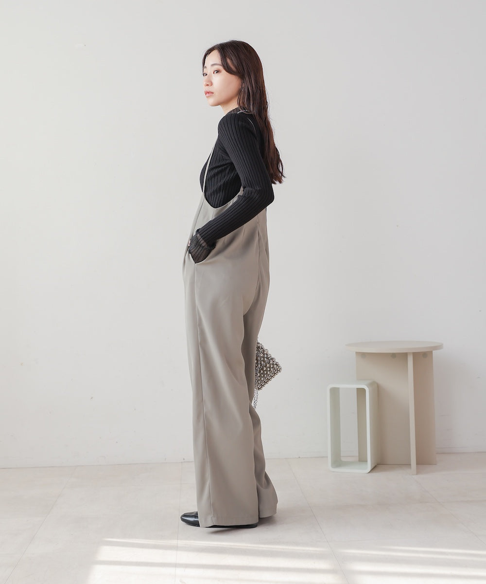 wide suspender pants