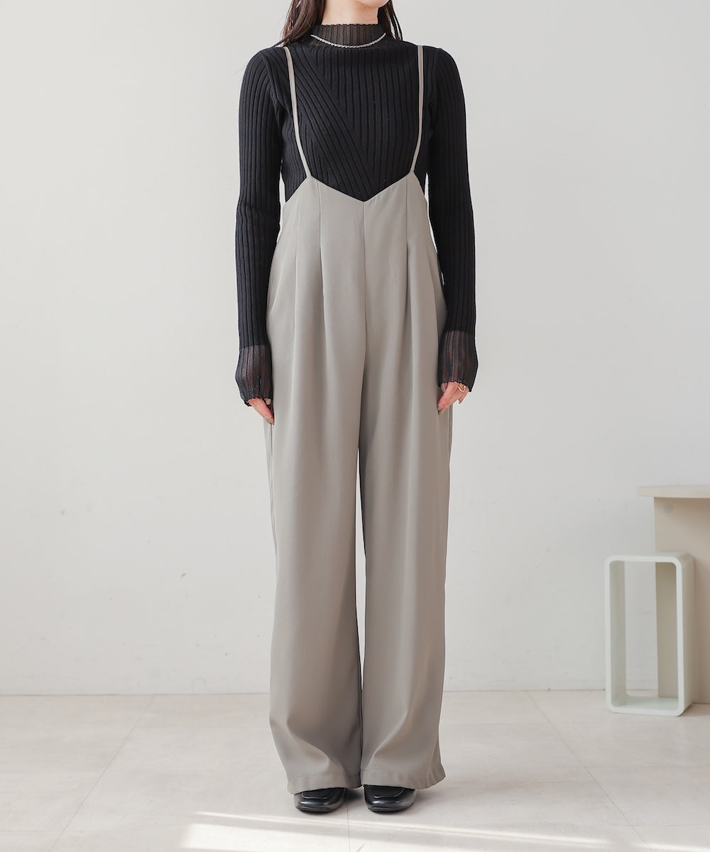 wide suspender pants