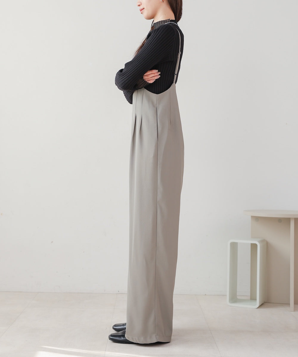 wide suspender pants