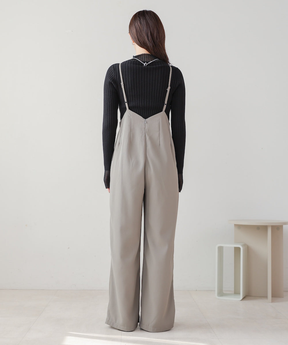 wide suspender pants