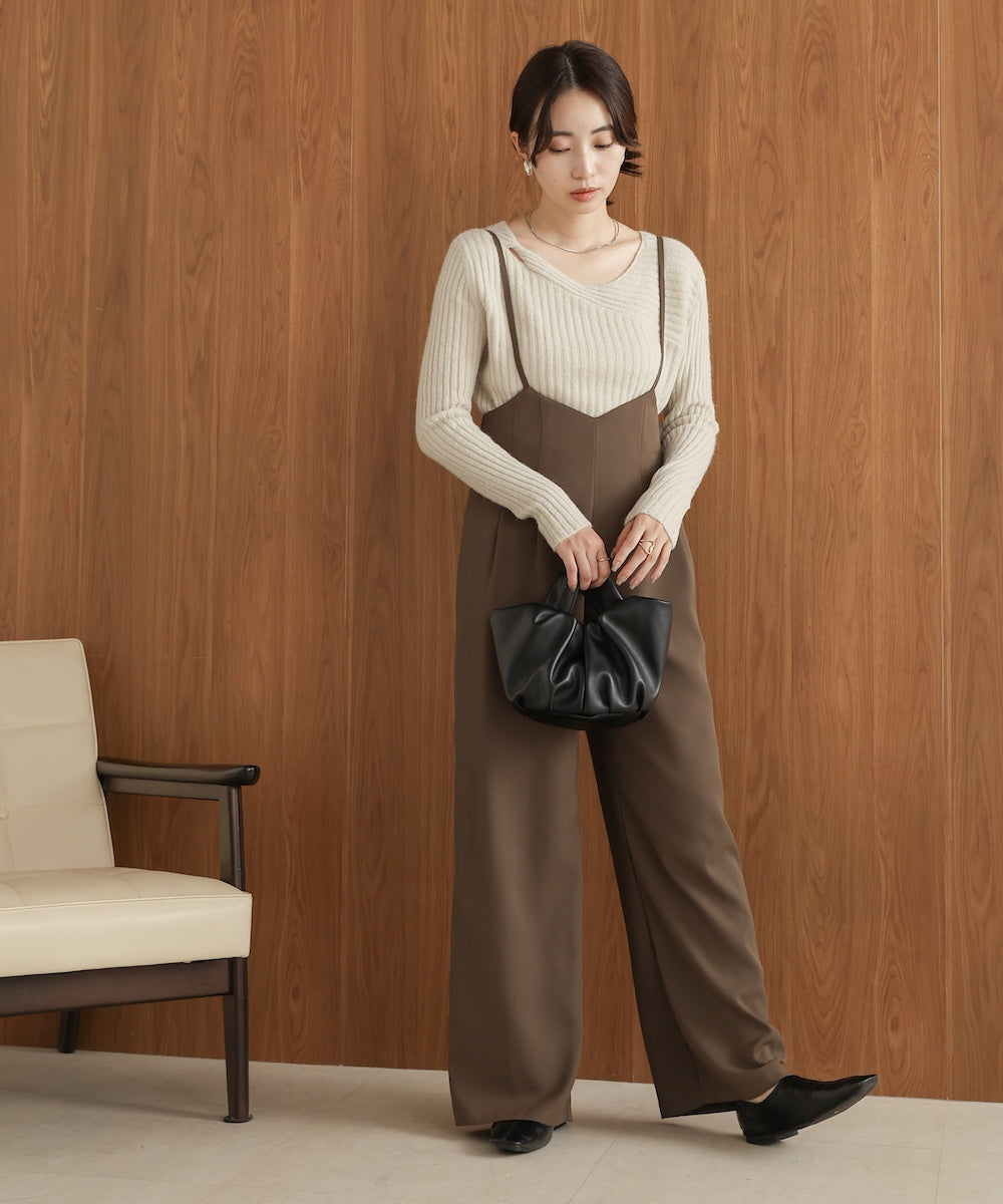 wide suspender pants