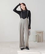 wide suspender pants