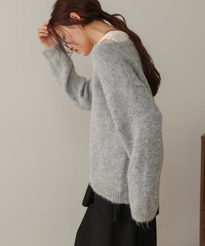 ［KNIT20％OFF］v-neck knit pullover with tank