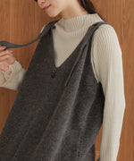 button design knit jumper dress