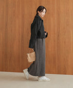 button design knit jumper dress
