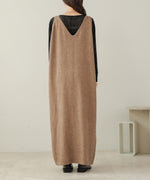 button design knit jumper dress