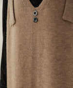button design knit jumper dress