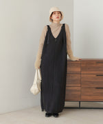 button design knit jumper dress