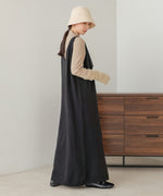 button design knit jumper dress